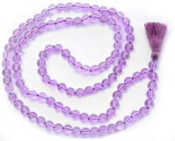 Burgundy Crystal Japa Beads 8mm